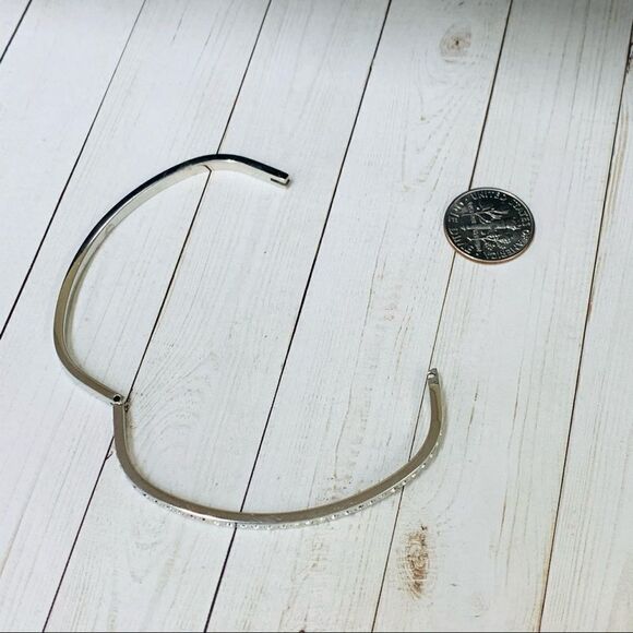 Silver Crystal Oblong Bracelet - Picture 3 of 3